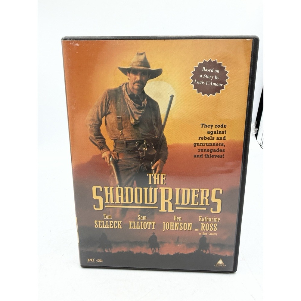 THE SHADOW RIDERS TOM SELLECK SAM ELLIOTT BEN JOHNSON DVD VERY GOOD